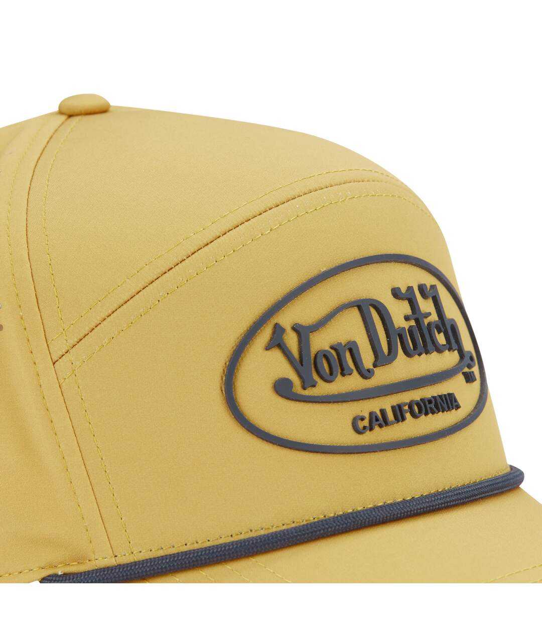 Casquette 6 panneaux filet mesh et patch rubber print Cordon Vondutch-3