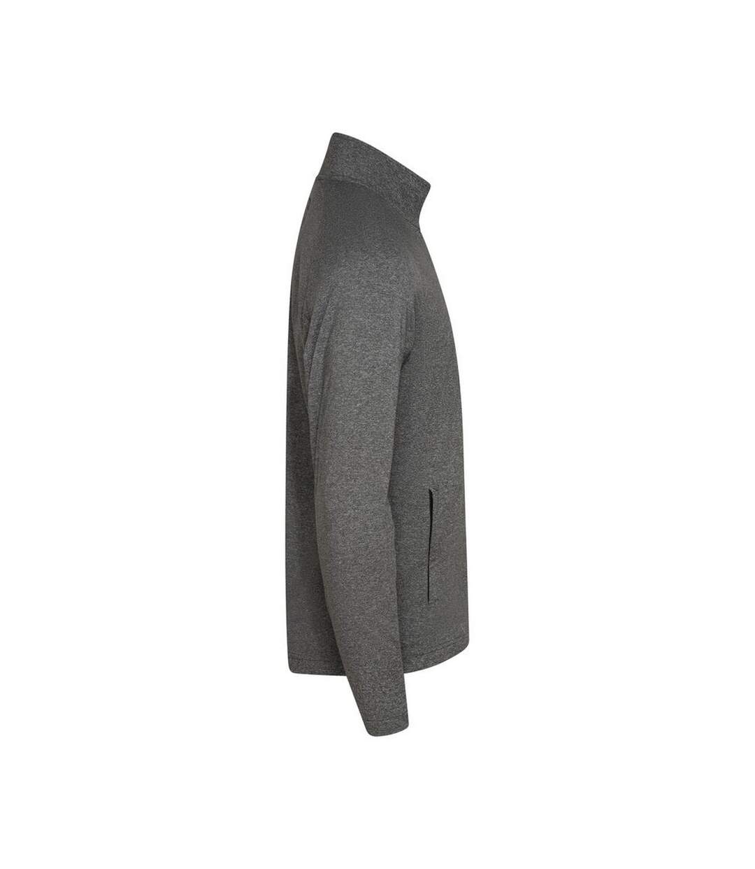 Mens Adapt Full Zip Fleece Jacket Anthracite Melange Cutter & Buck-3