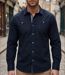 WINCHESTER TONIGHT1 — Chemise à carreaux manches longues noir : confort et texture en pur coton-1