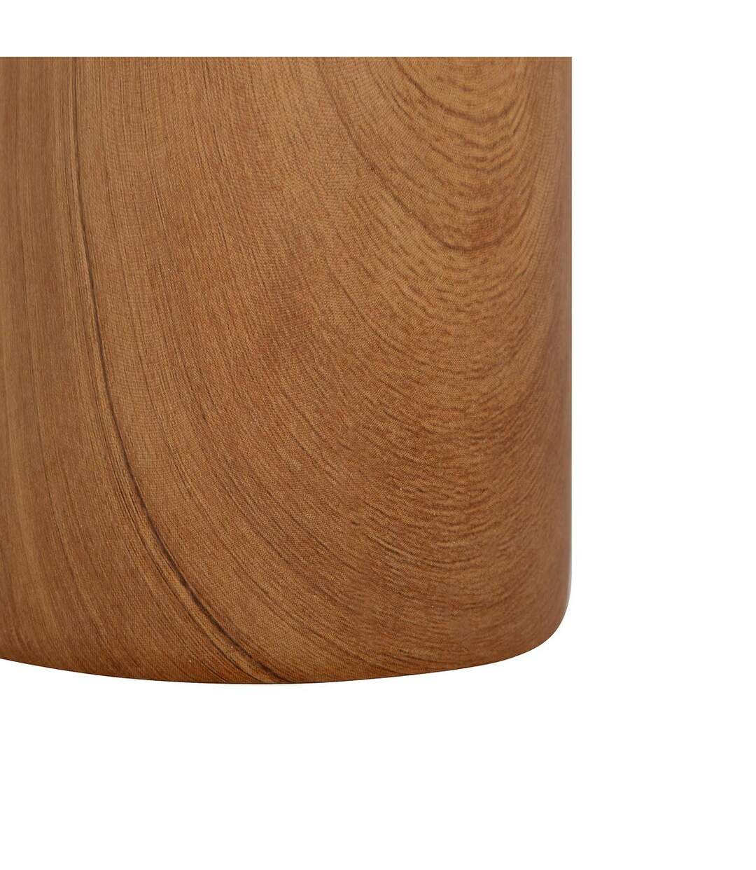 Vase Cylindrique Effet Bois Soa 20cm Marron-2