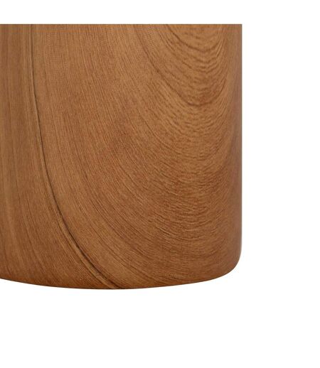 Vase Cylindrique Effet Bois Soa 20cm Marron