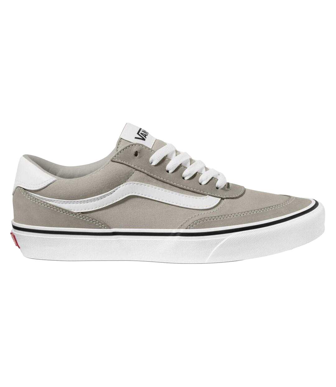 Mens Brooklyn Canvas Trainers Silver Vans-1