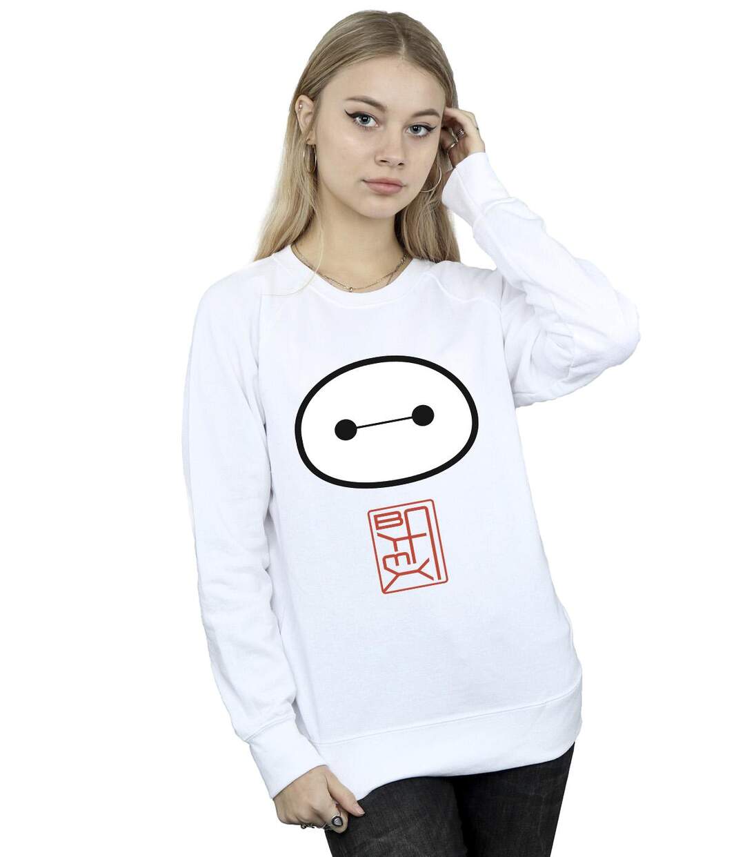 Disney - Sweat BIG HERO BAYMAX ICON - Femme (Blanc) - UTBI11531-2