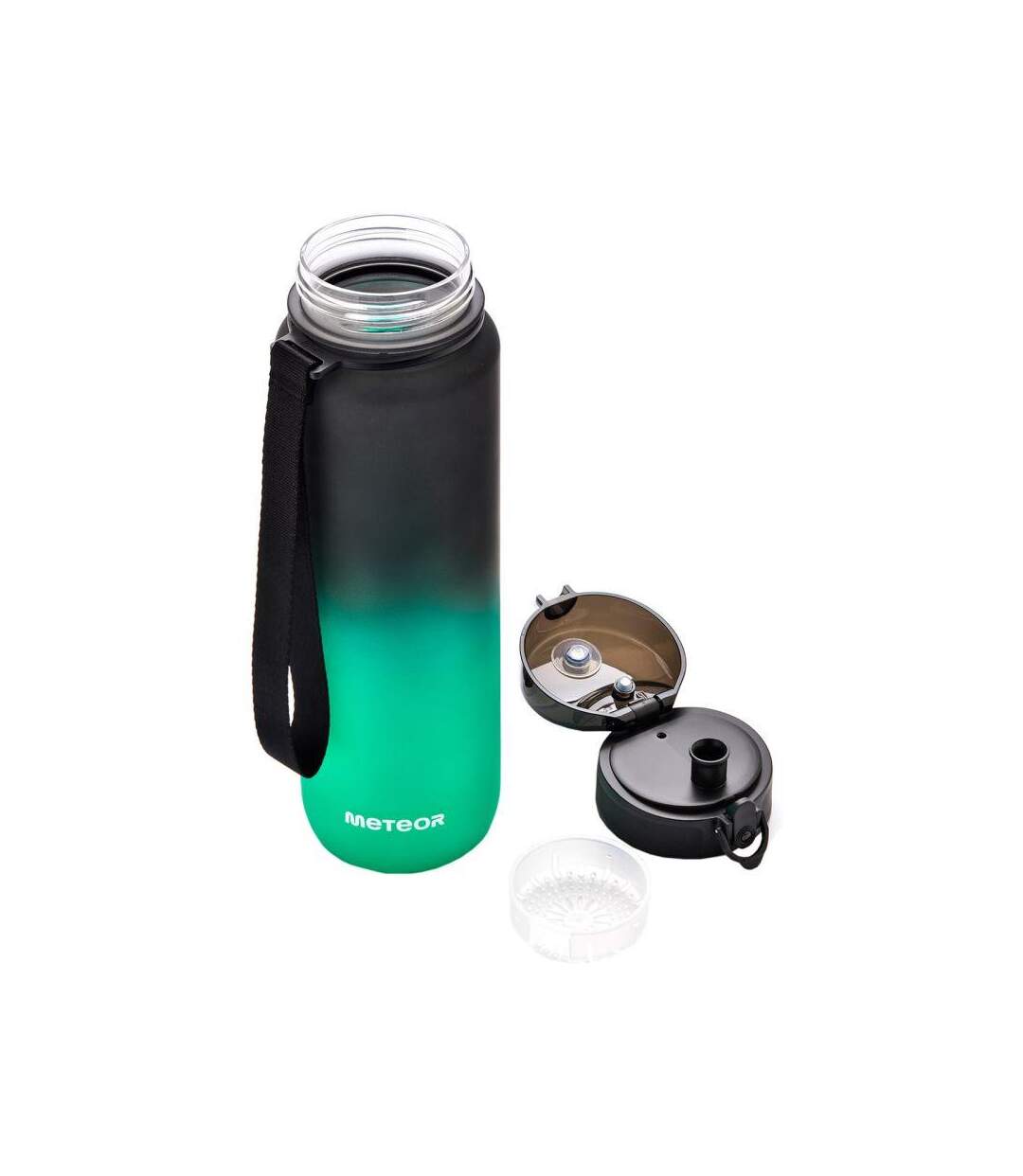 Gourde Adulte 1000 Ml Noir Vert Meteor-4
