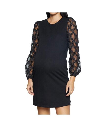 Robe de Grossesse Noire Femme Vero Moda Maternity Kaja - L