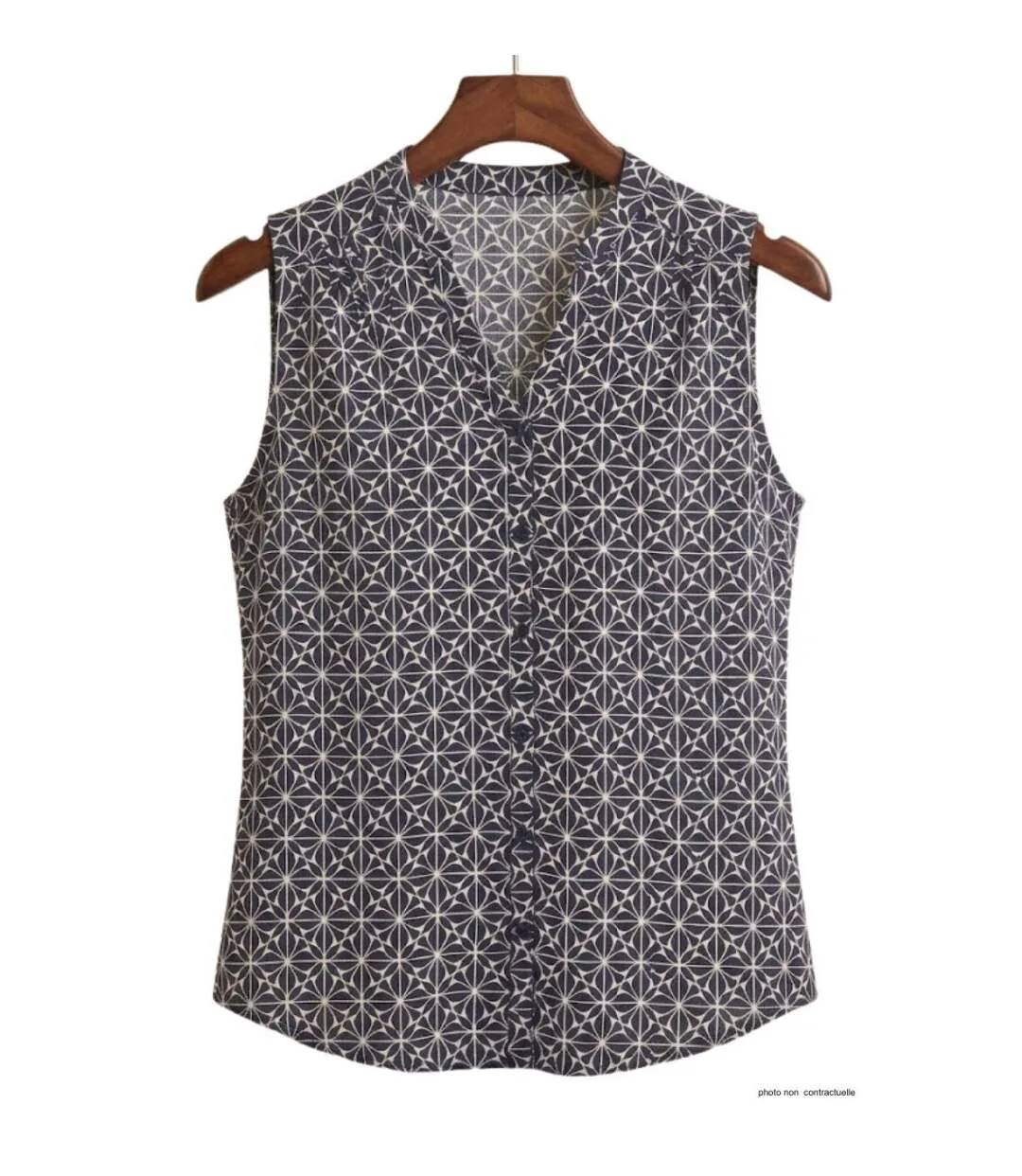 MAYFLOWER VOILOU1 Chemisier sans manches – La légèreté de la viscose pour un look estival chic-2