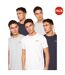 Pack Of 5  Mens Bailtee Logo Cotton T-shirt  Multicoloured Crosshatch-1