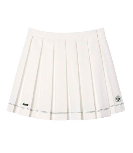 Jupe Motif/style Plissé Roland Garros Edition Femme Crème Lacoste