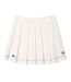 Jupe Motif/style Plissé Roland Garros Edition Femme Crème Lacoste-2