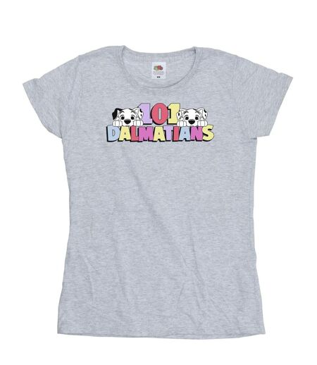 Disney - T-shirt DALMATIANS MULTI COLOUR - Femme (Gris chiné) - UTBI16388
