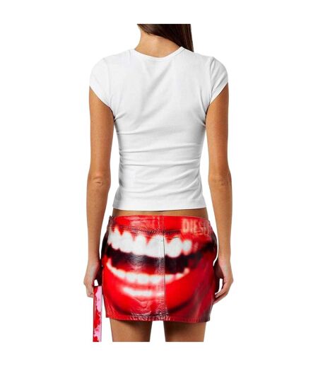 T-shirt Motif/style Logo Ovale T-angie Femme Blanc Diesel