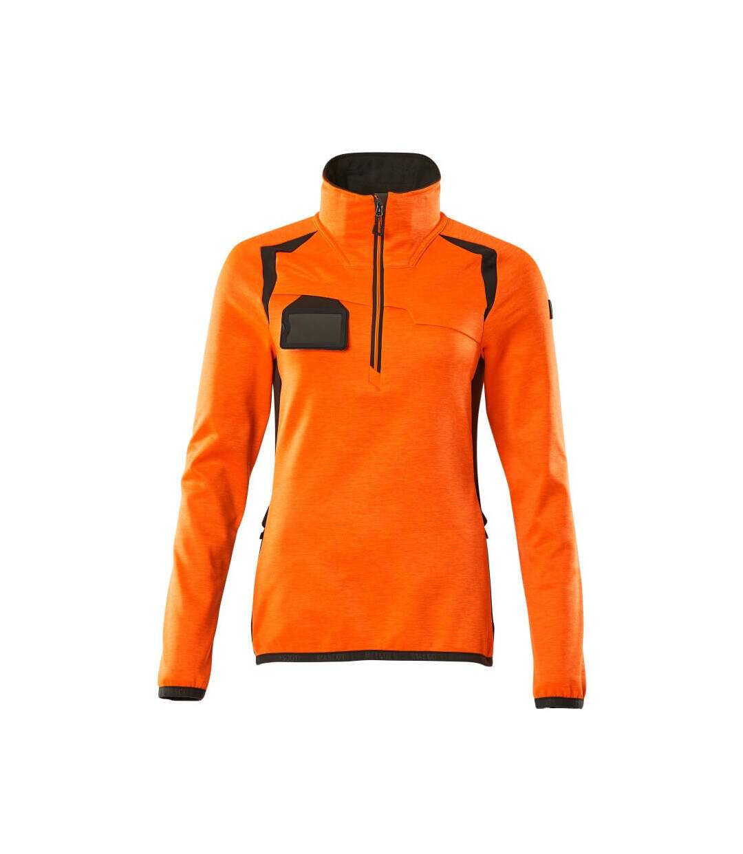 Pull Motif/style Deux Tons Accelerate Safe Femme Orange Fluo Anthracite Foncé Mascot-1