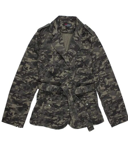 Veste Saharienne Femme Malice1 Motif Camouflage