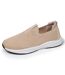 Isotoner Baskets femme maille lurex, slip on, confortable, souple et légères, avec lacets-1