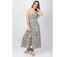 Robe longue VICTORIA motif ethnique kaki Coton Du Monde-2