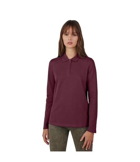 Chemisier Manches Longues My Polo Femme Bordeaux B&C