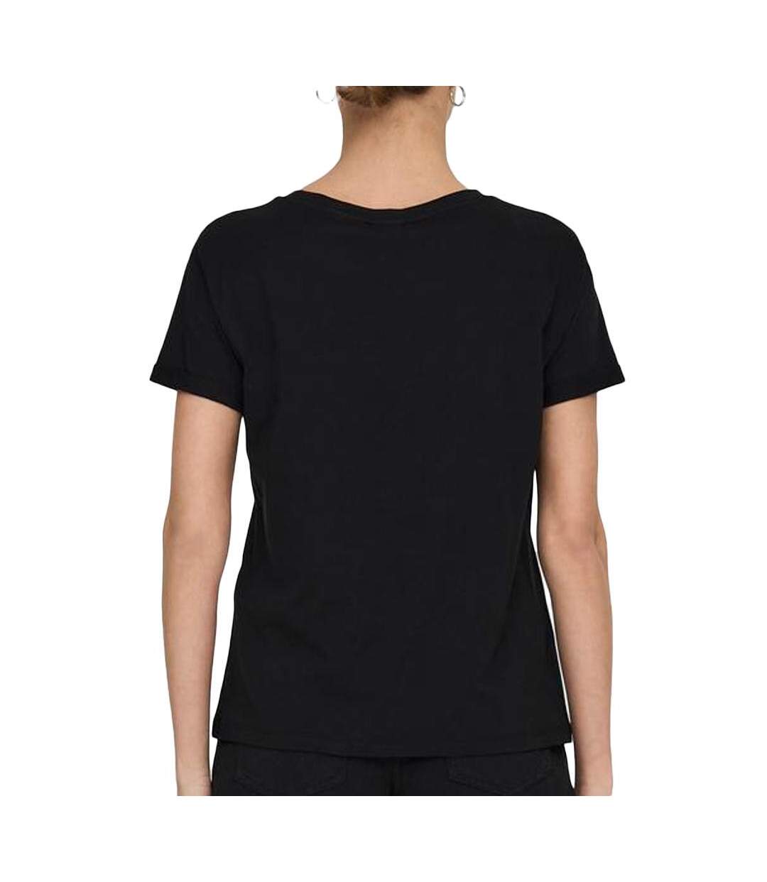 T-shirts noir femme jdy license print - s-2