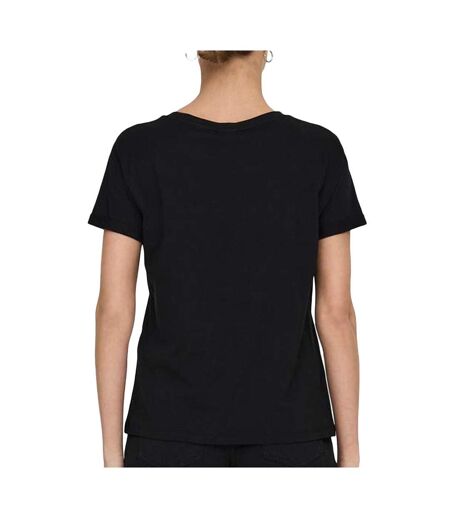T-shirts noir femme jdy license print - s