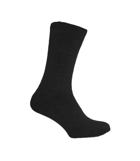 Simply Essentials Mens Heat For Your Feet Thermal Socks (Black) - UTUT1559