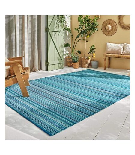 Tapis extérieur en polypropylène Capri 1746 bleu 120 x 160 cm