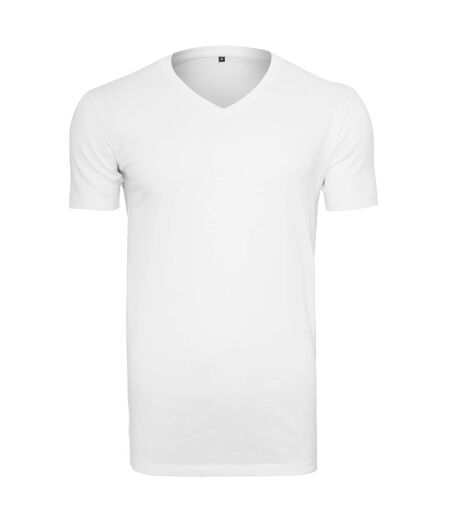 Unisex Adult Lightweight V Neck T-shirt White Build Your Brand