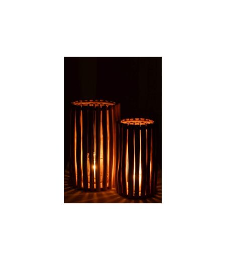 Lot de 2 Lanternes en Teck Myrtle 60cm Naturel