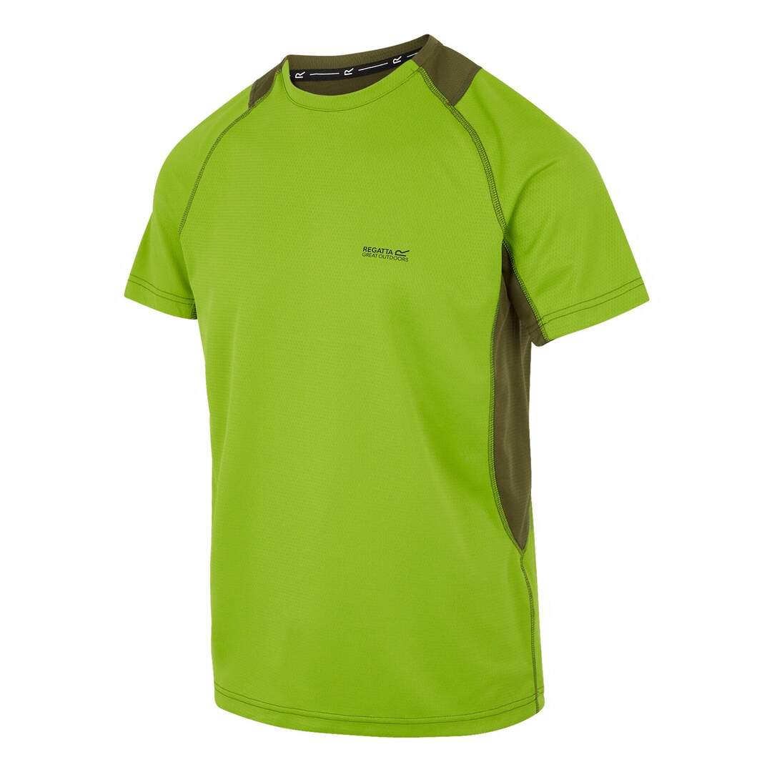 T-shirt virda homme vert clair / vert néphrite Regatta-3