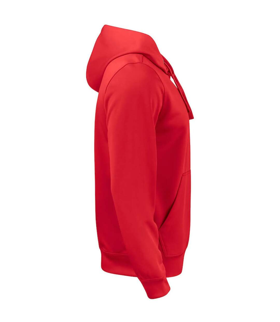 Unisex Adult Basic Active Pullover Hoodie Red Clique-4