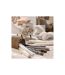 Boudin Bas de Porte Imitation Fourrure Sven 80cm Naturel-4