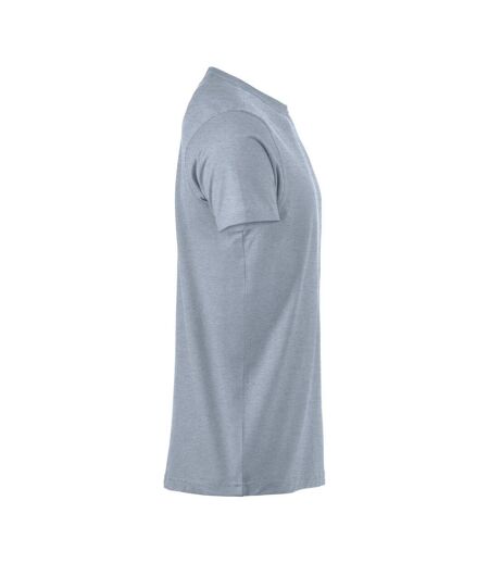 Mens Premium Melange T-shirt Grey Melange Clique