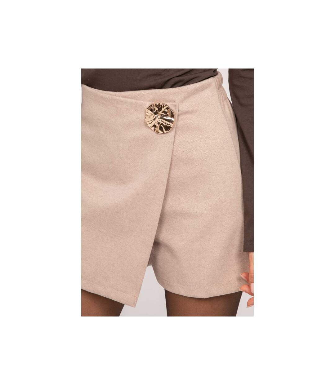 Jupe-short portefeuille bouton bijou XENITEL - Dona X Lisa-3