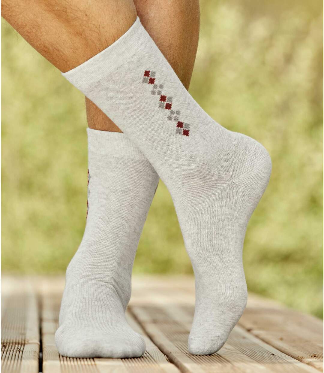 Sada 4 párů ponožek se žakárovým vzorem Atlas For Men
