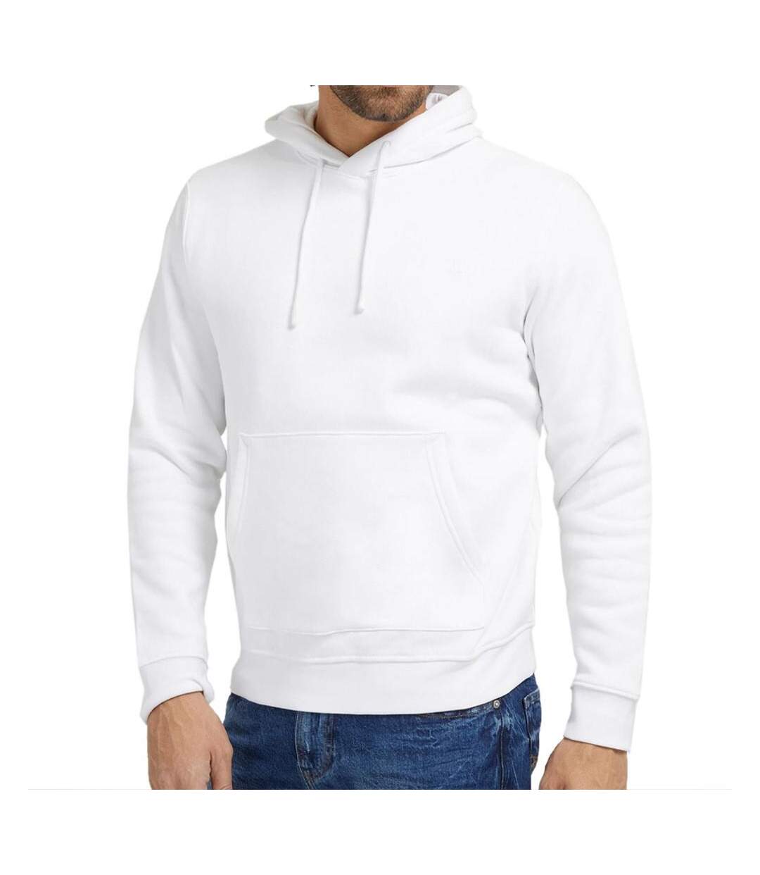 Sweat à capuche Blanc Homme Guess Ander - L-1