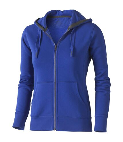 Elevate Womens/Ladies Arora Hooded Full Zip Sweater (Blue)