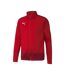 Veste zippée rouge homme puma teamgoal - l-1