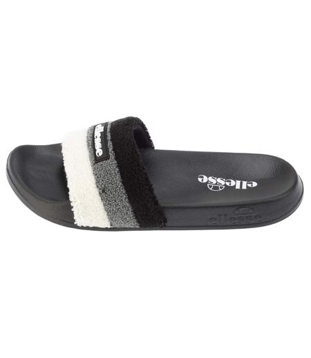 Claquettes Motif/style Triple Rayures Homme Noir Gris Ellesse