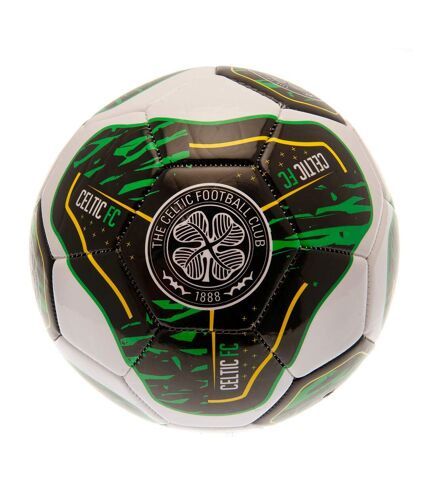 Celtic FC Tracer Training Football (White/Black/Green) (One Size) - UTTA10990