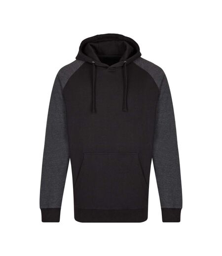 Sweat À Capuche My Mate Homme Noir Noir Chiné Miners Mate