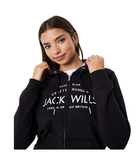 Veste À Capuche Motif/style Logo Hunston Femme Noir Jack Wills