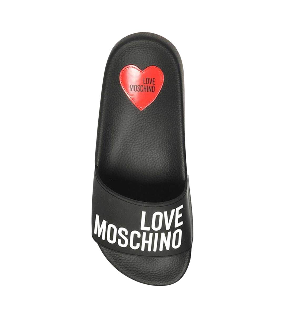 Claquettes Motif/style En Relief Femme Noir Love Moschino-3