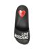 Claquettes Motif/style En Relief Femme Noir Love Moschino-3