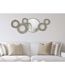 Décoration Murale Avec Miroir Hop 106cm Argent-5