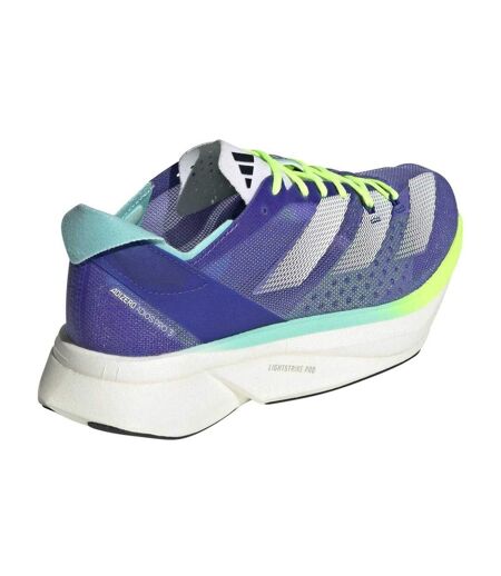 Womens/ladies Adizero Adios Pro 3 3 Stripes Lace Up Running Shoes Cobalt Blue Adidas