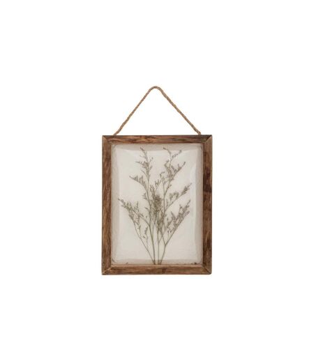 Déco Murale Bombée Fleurs Jonas 34cm Marron