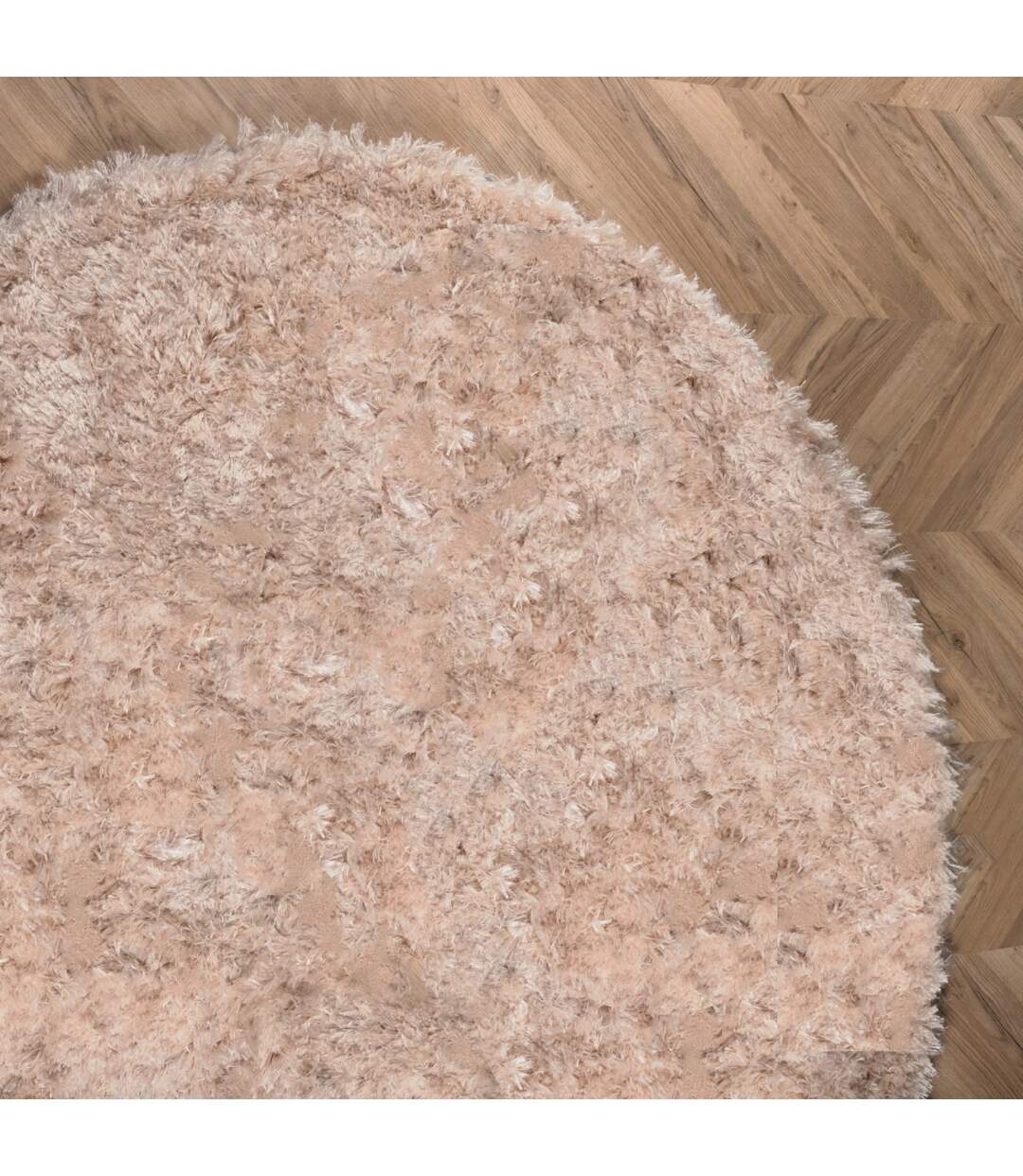 Tapis Rond Design Natta 200cm Beige-4