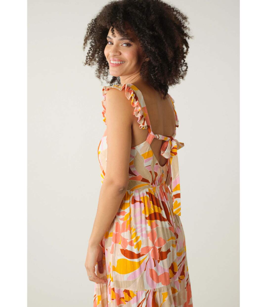 Robe longue en viscose LUMILA-4