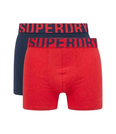 x2 boxers rouge/marine homme superdry m3110340a - xxl