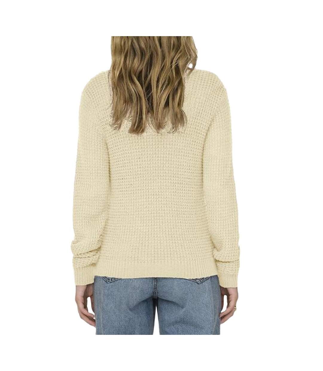 Pull beige femme jdy ellen-2