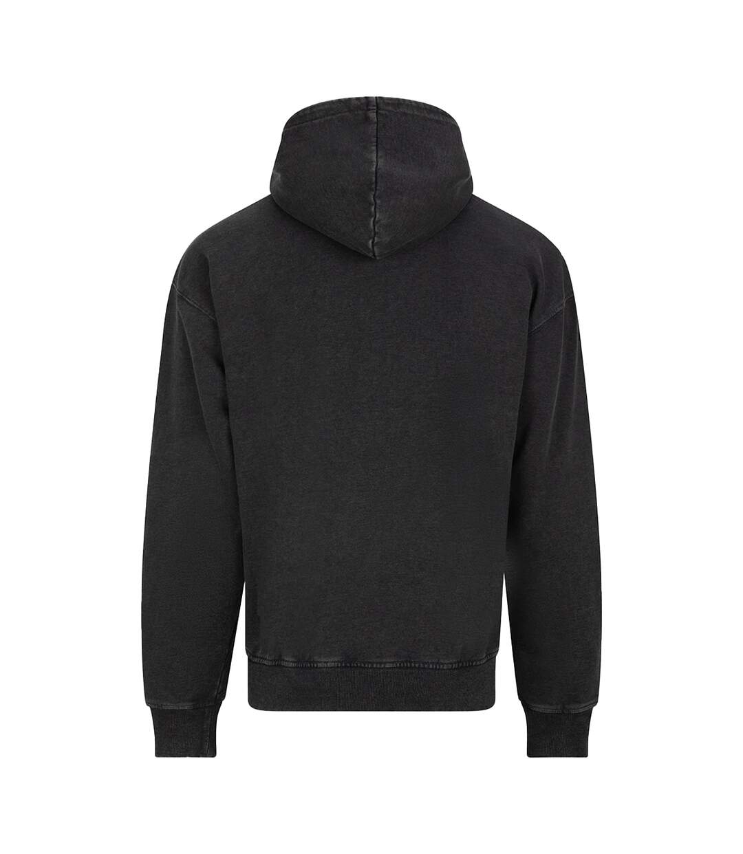 Sweat À Capuche Adulte Noir Délavé Awdis-3