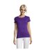 SOLS Womens/Ladies Regent Short Sleeve T-Shirt (Dark Purple)
